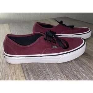 Vans Unisex Of The Wall 721454 Red Black Sneaker Shoes US Size M 4.5 / W 6